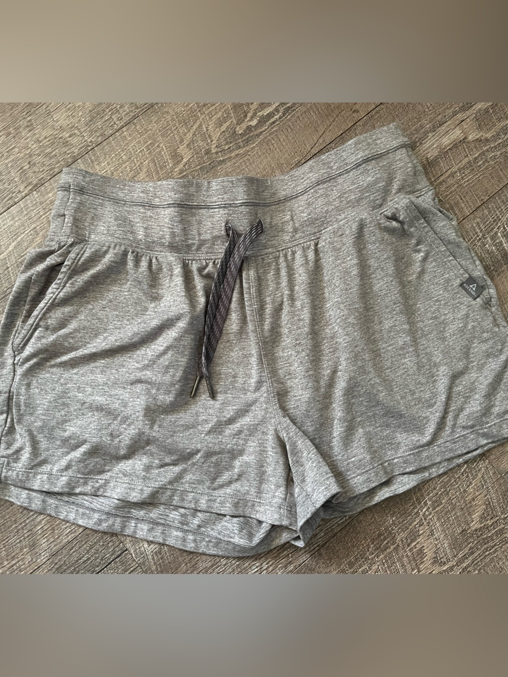 Ascend Women's Light Grey Athletic Drawstring Shorts